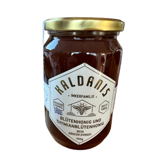 Griechischer Honig Thymianhonig im Glas 950g Imkerei Kaldanis