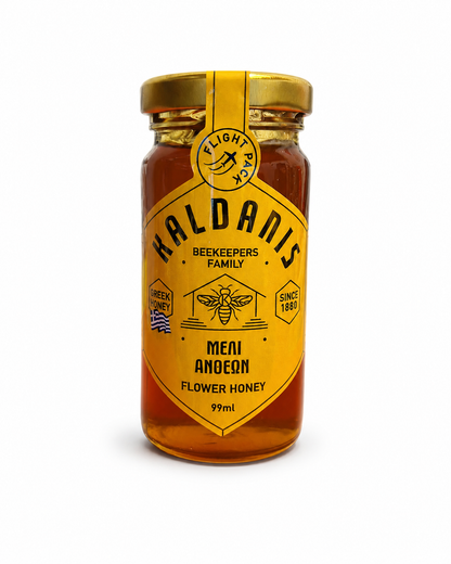 Glas Orangenhonig 99 ml aus der Geschenkbox von Kaldanis